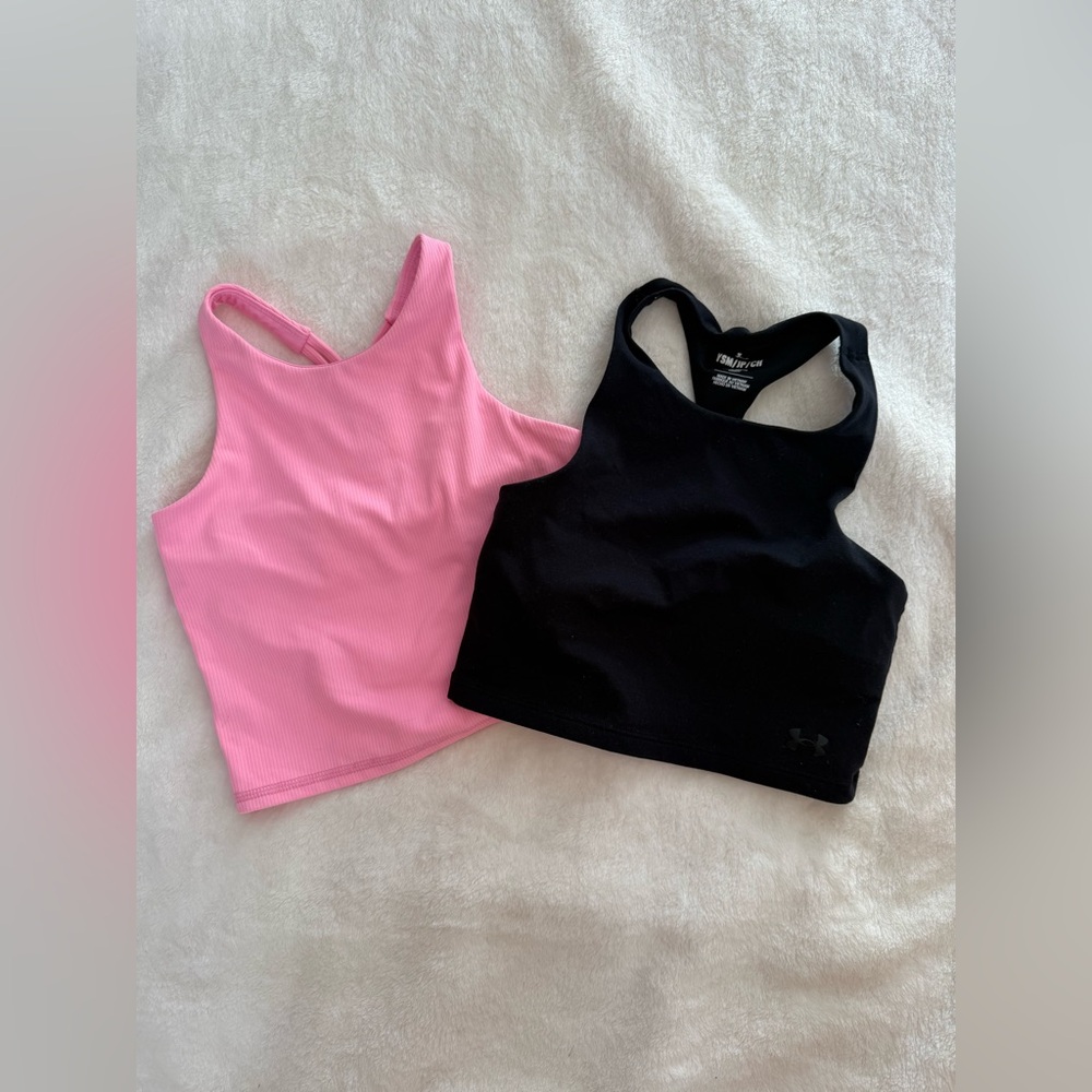 Girls small athletic tops gymnastics sports cheerleading summer